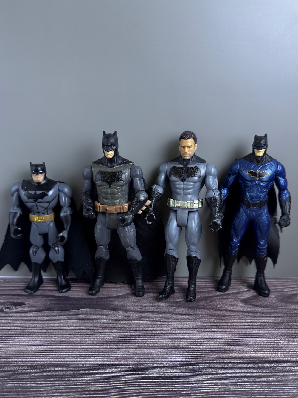 Batman Figure Lot 4 Bruce Wayne Bat Family DC 6” Action Figures